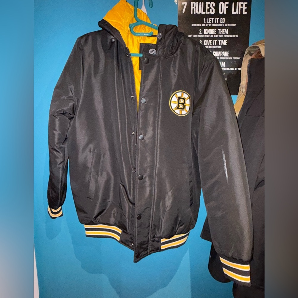NHL Black and Gold Varsity Jacket